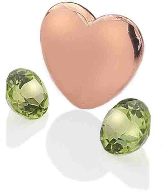 Hot Diamonds Element srdce s peridoty Anais Srpen EX139 + 2 měsíce na vrácení zboží