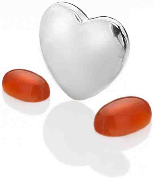 Hot Diamonds Element srdce s karneoly Anais Červenec EX126 + 2 měsíce na vrácení zboží