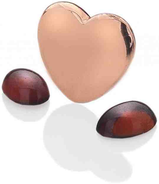 Hot Diamonds Element srdce s granáty Anais Leden EX132 + 2 měsíce na vrácení zboží