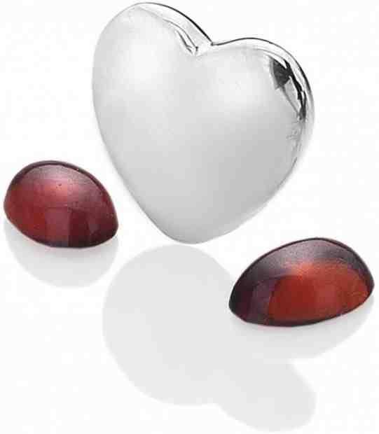 Hot Diamonds Element srdce s granáty Anais Leden EX120 + 2 měsíce na vrácení zboží