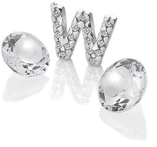Hot Diamonds Element písmeno "W" s topazy Anais EX242 + 2 měsíce na vrácení zboží