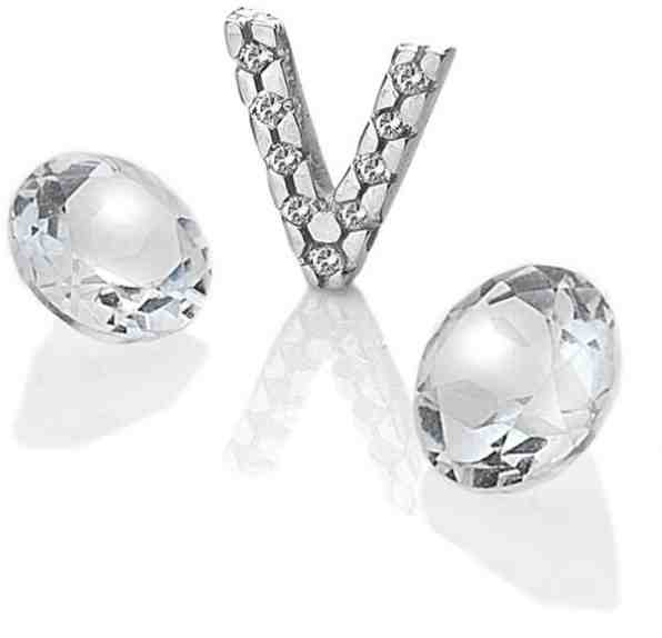 Hot Diamonds Element písmeno "V" s topazy Anais EX241 + 2 měsíce na vrácení zboží