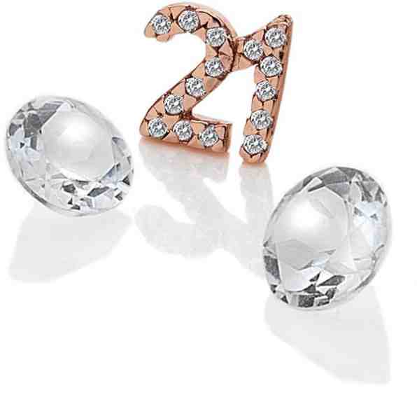 Hot Diamonds Element "21" se zirkony a topazy EX211 + 2 měsíce na vrácení zboží