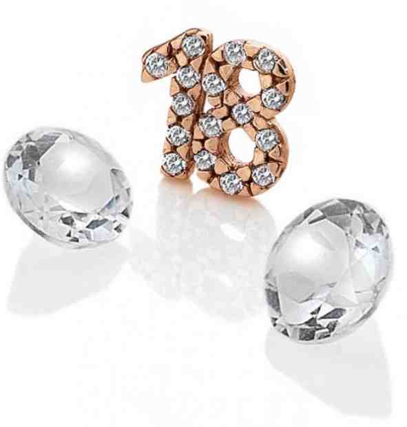 Hot Diamonds Element "18" se zirkony a topazy EX209 + 2 měsíce na vrácení zboží