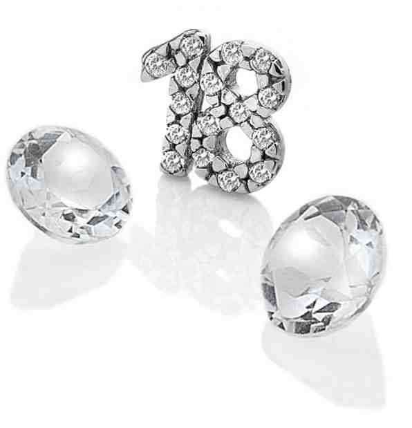 Hot Diamonds Element "18" se zirkony a topazy EX208 + 2 měsíce na vrácení zboží