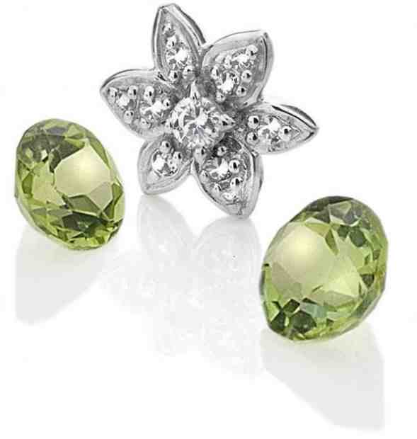 Hot Diamonds Element Květina s peridoty Anais EX206 + 2 měsíce na vrácení zboží