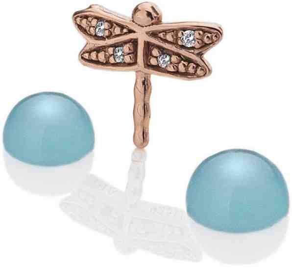 Hot Diamonds Element Vážka s acháty Anais EX205 + 2 měsíce na vrácení zboží