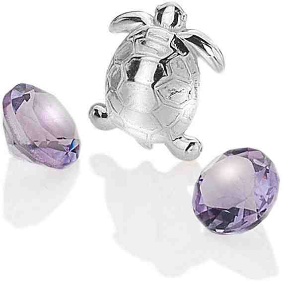 Hot Diamonds Element Želvička s ametysty Anais EX104 + 2 měsíce na vrácení zboží