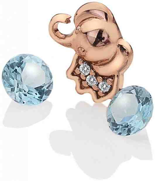 Hot Diamonds Element Slůně s topazy EX099 + 2 měsíce na vrácení zboží