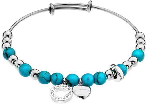 Hot Diamonds Ocelový náramek Emozioni Faux Turquiose DC132 + 2 měsíce na vrácení zboží