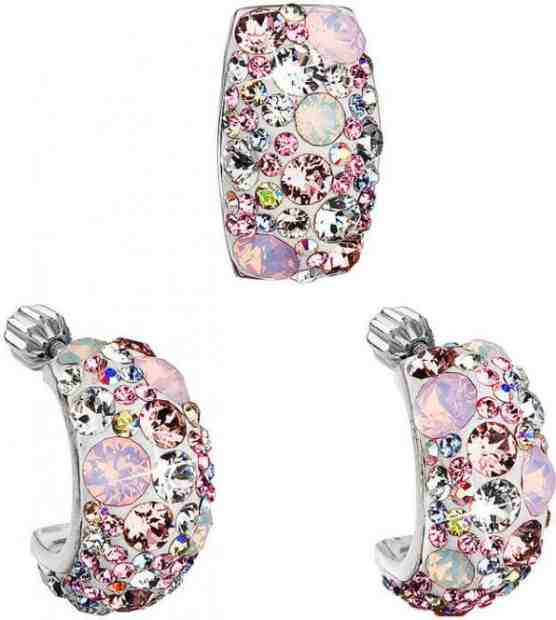 Evolution Group Romantická sada šperků Magic Rose 39116.3 (náušnice, přívěsek) + 2 měsíce na vrácení zboží