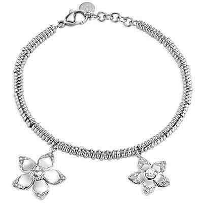 Morellato Ocelový náramek s kytičkami SAJR10 + 2 měsíce na vrácení zboží