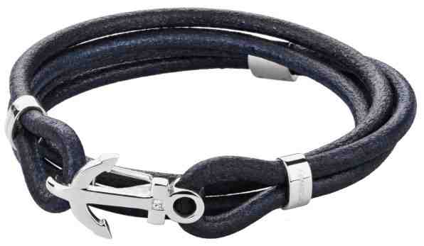 Brosway Pánský modrý kožený náramek Marine BRN17 39 cm + 2 měsíce na vrácení zboží