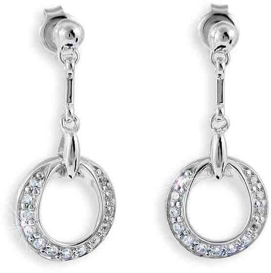 Modesi Jemné náušnice ze stříbra M21052 + 2 měsíce na vrácení zboží