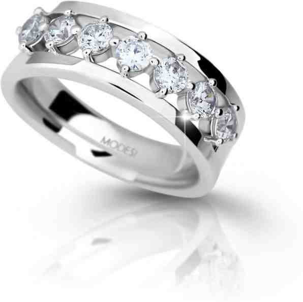 Modesi Stříbrný prsten se zirkony M11084 54 mm + 2 měsíce na vrácení zboží