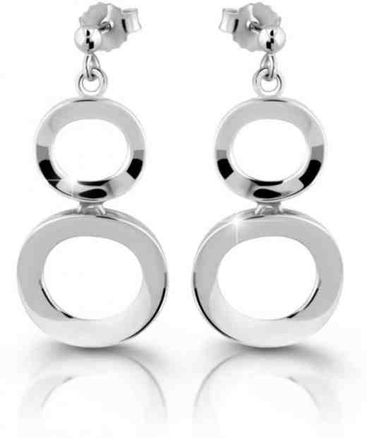 Modesi Elegantní náušnice ze stříbra M25013 + 2 měsíce na vrácení zboží