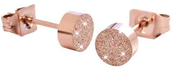 Troli Třpytivé bronzové náušnice pecky KE-004 + 2 měsíce na vrácení zboží