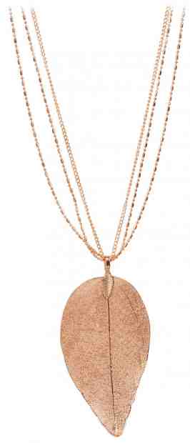 Troli Růžově pozlacený náhrdelník s vavřínovým listem I. Laurel + 2 měsíce na vrácení zboží