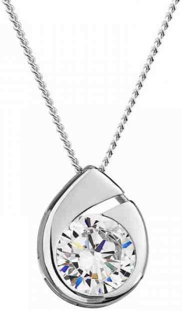 Preciosa Stříbrný náhrdelník Wispy 5105 00 (řetízek, přívěsek) + 2 měsíce na vrácení zboží