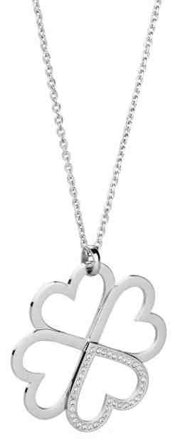 Brosway Ocelový náhrdelník se čtyřlístkem C-lover BOV01 (řetízek, přívěsek) + 2 měsíce na vrácení zboží