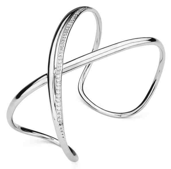 Brosway Otevřený náramek se zirkony Ribbon BBN11 + 2 měsíce na vrácení zboží