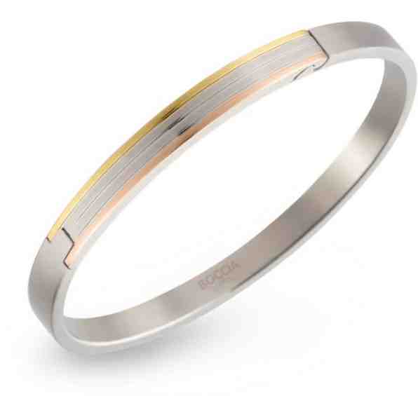 Boccia Titanium Pevný titanový náramek 03005-02 + 2 měsíce na vrácení zboží