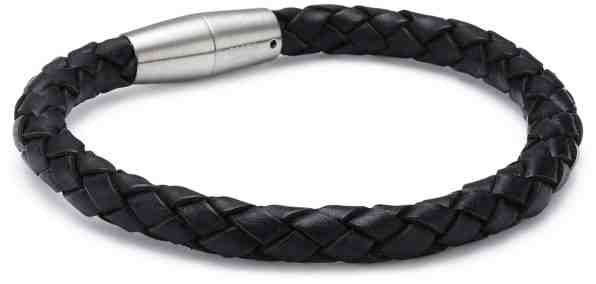 Boccia Titanium Kožený propletený náramek 0347-01 21 cm + 2 měsíce na vrácení zboží