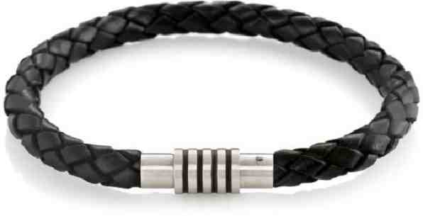 Boccia Titanium Kožený propletený náramek 0347-0821 + 2 měsíce na vrácení zboží