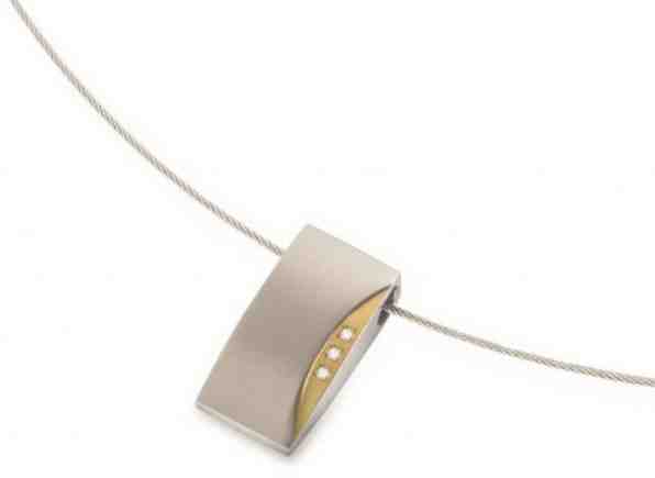 Boccia Titanium Bicolor titanový přívěsek s pravými diamanty 0793-04 + 2 měsíce na vrácení zboží