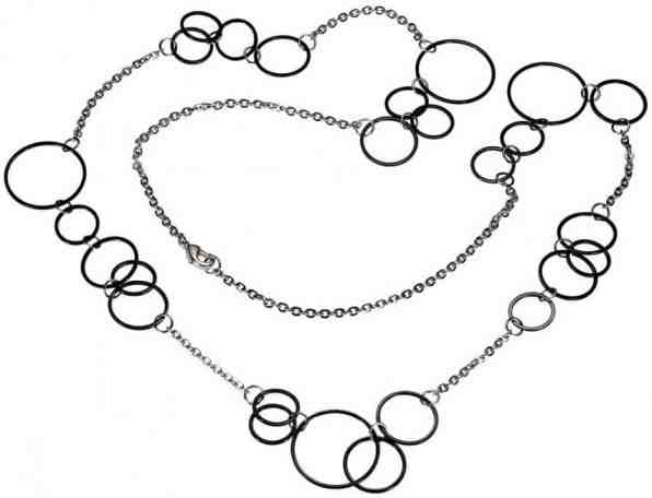 Boccia Titanium Černý titanový náhrdelník 0853-03 + 2 měsíce na vrácení zboží