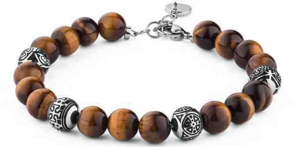 Brosway Korálkový náramek s tygřím okem Karma BRM12 + 2 měsíce na vrácení zboží