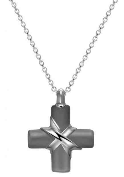 Brosway Pánský ocelový náhrdelník s křížkem Stoneage BOG01 + 2 měsíce na vrácení zboží