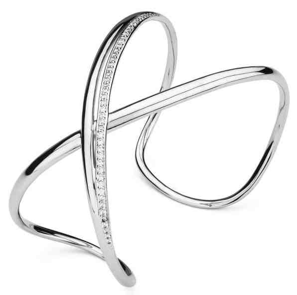 Brosway Otevřený náramek se zirkony Ribbon Mini BBN15 + 2 měsíce na vrácení zboží