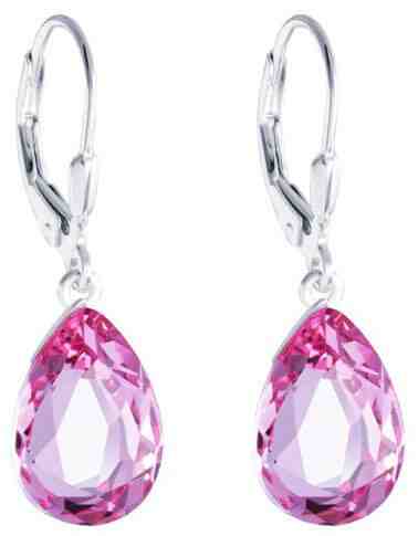 Preciosa Stříbrné náušnice s krystalem Iris 6079 69 + 2 měsíce na vrácení zboží