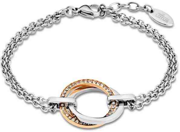 Lotus Style Ocelový náramek s krystaly LS1780-2/2 + 2 měsíce na vrácení zboží