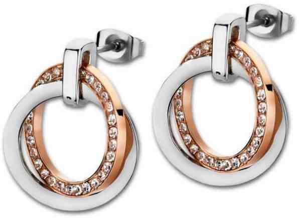 Lotus Style Ocelové náušnice s krystaly LS1780-4/2 + 2 měsíce na vrácení zboží