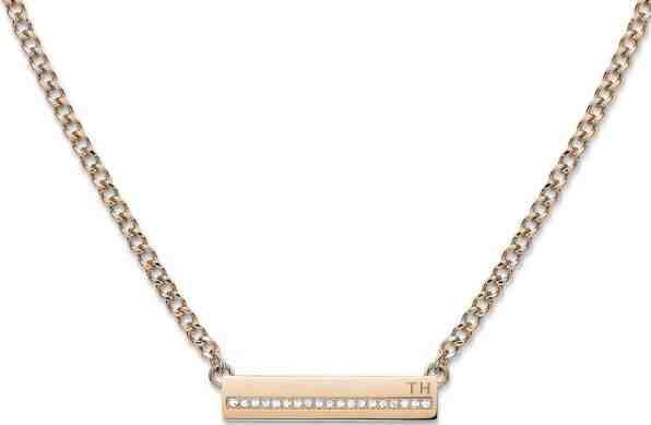 Tommy Hilfiger Bronzový náhrdelník s krystaly TH2700920 + 2 měsíce na vrácení zboží