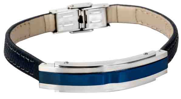 Lotus Style Tmavě modrý kožený náramek LS1809-2/2 + 2 měsíce na vrácení zboží