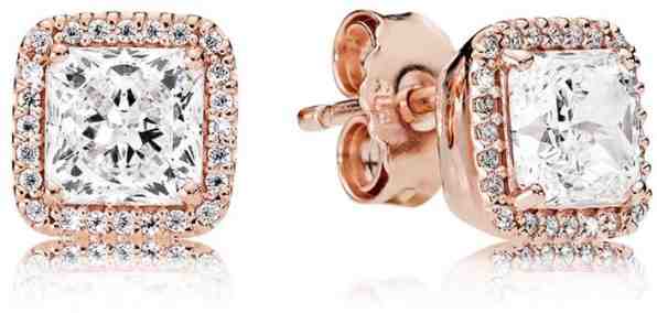 Pandora Luxusní bronzové náušničky s krystaly 280591CZ + 2 měsíce na vrácení zboží