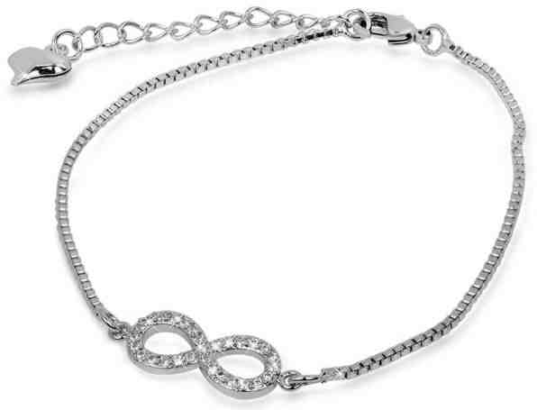 Troli Ocelový náramek s krystaly Nekonečno + 2 měsíce na vrácení zboží