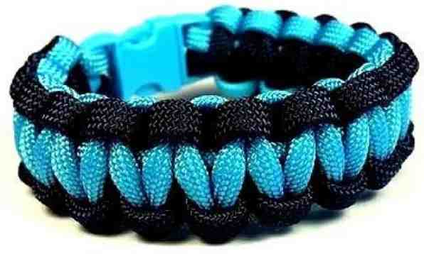 Cordell Paracord náramek Solomon Černá-Modrá M ( 18 - 19 cm ) + 2 měsíce na vrácení zboží