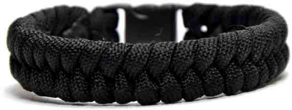 Cordell Paracord náramek Fishtail Černý M ( 18 - 19 cm ) + 2 měsíce na vrácení zboží