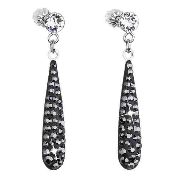 Evolution Group Překrásné náušnice s krystaly 31163.5 hematite + 2 měsíce na vrácení zboží