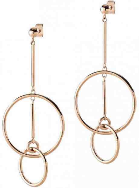 Morellato Výrazné růžově pozlacené ocelové náušnice Cerchi SAKM13 + 2 měsíce na vrácení zboží