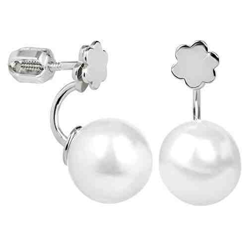 Brilio Silver Stříbrné náušnice se syntetickou perlou 438 001 01785 04 + 2 měsíce na vrácení zboží