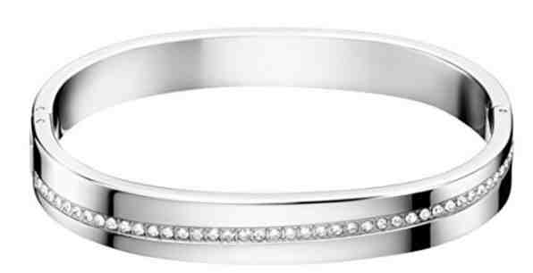 Calvin Klein Pevný náramek s krystaly Hook KJ06MD0401 6,2 x 4,9 cm - M + 2 měsíce na vrácení zboží