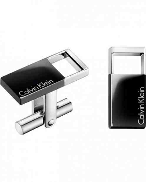 Calvin Klein Ocelové manžetové knoflíčky Hollow KJ7RBC200100 + 2 měsíce na vrácení zboží