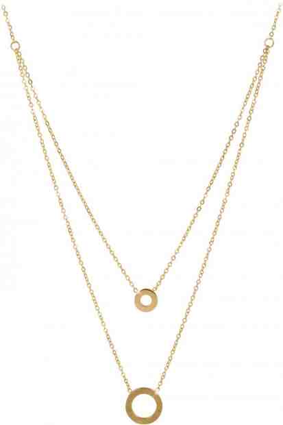 Troli Dvojitý pozlacený náhrdelník + 2 měsíce na vrácení zboží