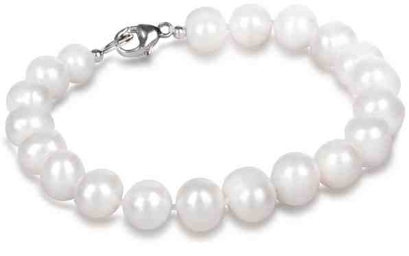 JwL Luxury Pearls Náramek z pravých bílých perel JL0362 + 2 měsíce na vrácení zboží