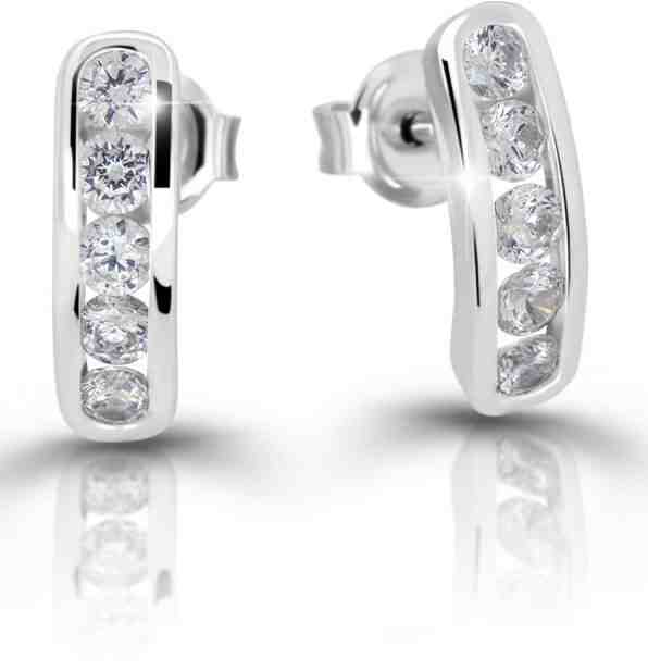 Modesi Elegantní náušnice se zirkony M21101 + 2 měsíce na vrácení zboží